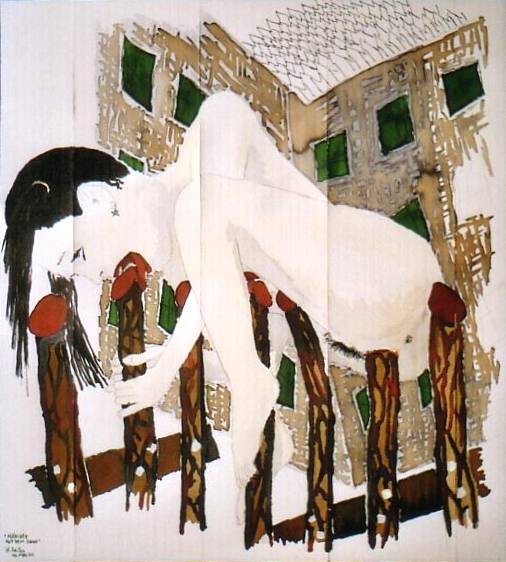 'mädchen auf dem zaun' - 2003